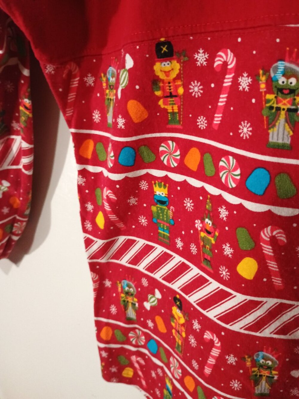 Spirit Jersey Sesame Street SeaWorld Busch Gardens Merry & Bright Christmas Top - Picture 6 of 7